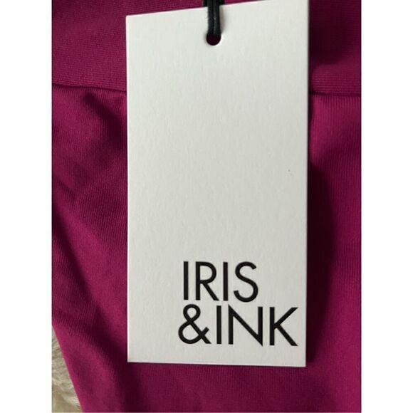 Iris & Ink Women’s Halter Tie Berry Bikini size Small. - Picture 3 of 10
